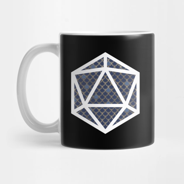 D20 Decal Badge - Scales Blue by aaallsmiles